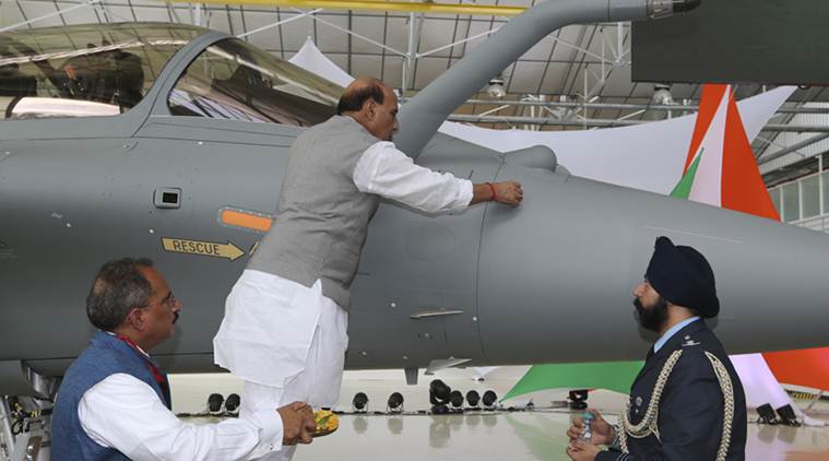 Image result for Defence Minister of the country has flown India's first Rafale.