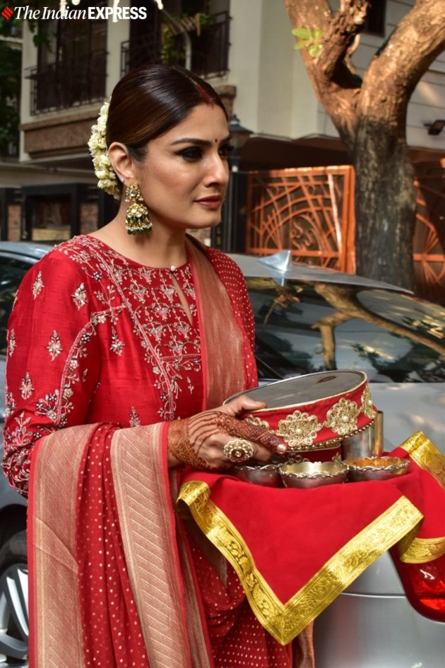 raveena tandon karva chauth 2019