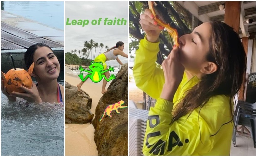 Sara Ali Khan during her Sri Lanka vacation