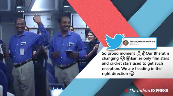 k sivan, k sivan flight videos, isro chief economic flight, indian express, isro news