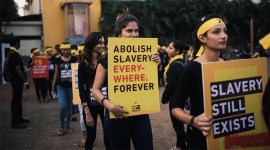 Chennai, Human Trafficking, Slavery, Walk for Freedom, Walk for Freedom 2019, Child marriage, Besant Nagar Beach, Chennai awarness drive, Indian Express News, Chennai News