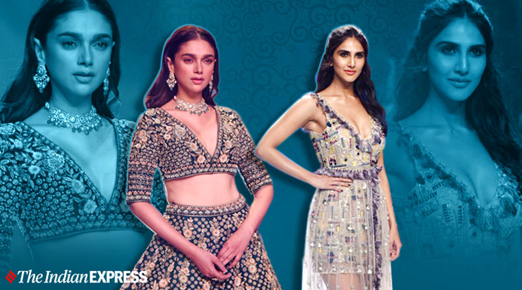 aditi rao hydari, vaani kapoor, aditi rao hydari bombay times fashion week, vaani kapoor fashion week, indian express, indian express news