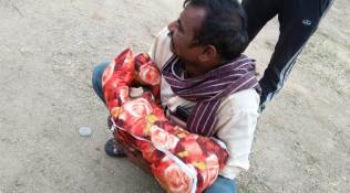 hyderabad city news, secunderabad news, Jubilee Bus Station baby found, Jubilee Bus Station baby buried alive, man tries to bury baby alive in Jubilee Bus Station