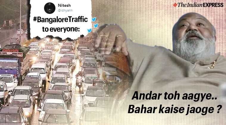Stuck in traffic, commuters find some relief in #BangaloreTraffic memes |  Trending News,The Indian Express