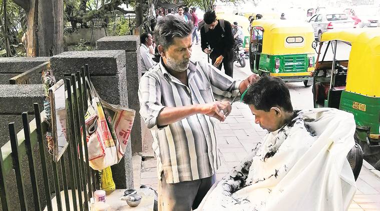 A day in the life of a barber in Delhi: A good hair day | Cities News,The  Indian Express