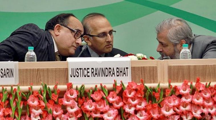 justice ravindra s bhat, bhima koregaon case, gautam navlakha plea bhima koregaon case, ranjan gogoi bhima koregaon case, gautam navlakha, gautam navlakha elgaar parishad, arun ferreira, varavara rao, bhima koregaon pune, indian express news