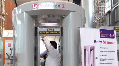 GMR Hyderabad International Airport begins trial of body-scanner