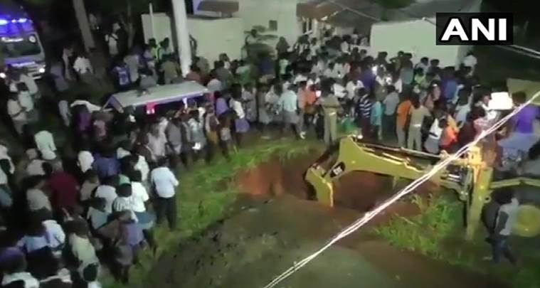 Trichy: 3-year-old Sujith Wilson stuck in abandoned borewell; rescue ops underway