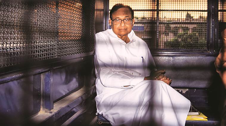 p chidambaram, chidambaram in jail, chidambaram in tihar, inx media case, chidambaram inx media case, chidambaram ed arrest