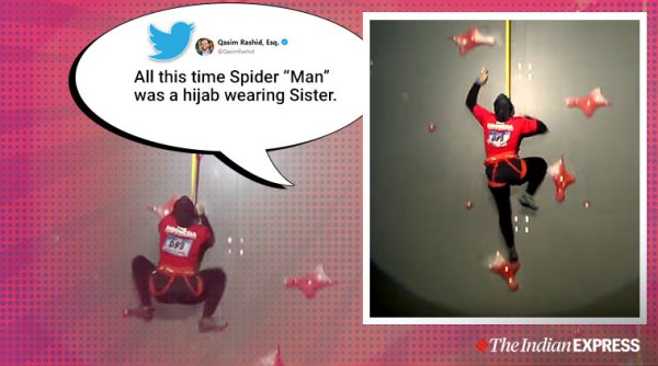 Aries Susanti Rahayu, speed climbing, ifsc speed climbing, Aries Susanti Rahayu 7 second climbing, speed climbing world record, viral videos, spider woman Aries Susanti Rahayu, indian express