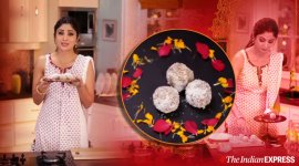 Shilpa Shetty, Shilpa Shetty Kundra, diwali sweets, diwali sweet recipes, coconut laddoo recipe, how to make coconut laddoo,