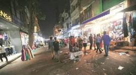 Delhi city news, Delhi news, Delhi Karol bagh eviction, Karol Bagh market delhi, protests at Karol Bagh