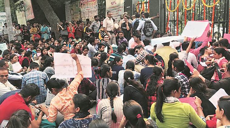 Delhi: Not allowed to join civic body schools, 200 teachers protest