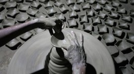 diwali 2019 photos, happy diwali 2019, potters diyas, potters diya sale, potterskidiwali, diya making photos, diwali news, indian express