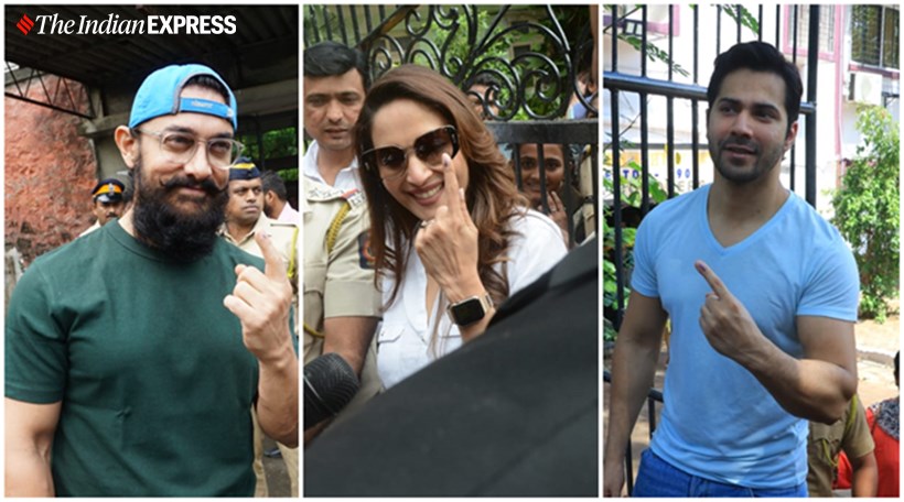 maharashtra elections, Maharashtra Assembly Election 2019, Maharashtra Assembly Elections, aamir khan, Shah Rukh Khan, gauri khan, madhuri dixit, varun dhawan, preity zinta gulzar, vivek oberoi, prem chopra