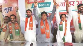 Panchkula MLA says BJP never involved in politics of casteism; four Congress leaders join saffron party