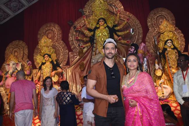 durga puja, kajol, durga puja photos, rani mukherji, alia bhatt, ranbir kapoor, durga puja photos, indian express, indian express news