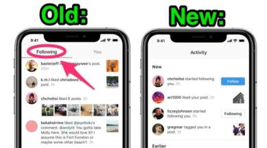 instagram, instagram activity, instagram following tab, instagram following tab remove