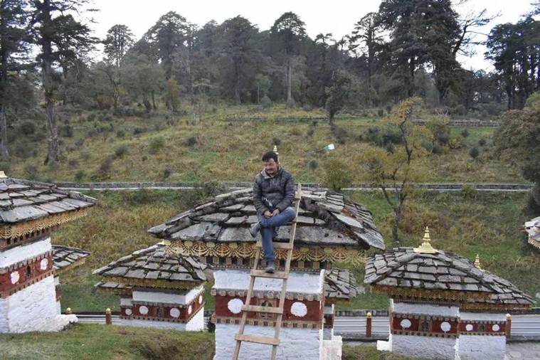 Bhutanese police detains Indian tourist for climbing atop Chorten in Bhutan