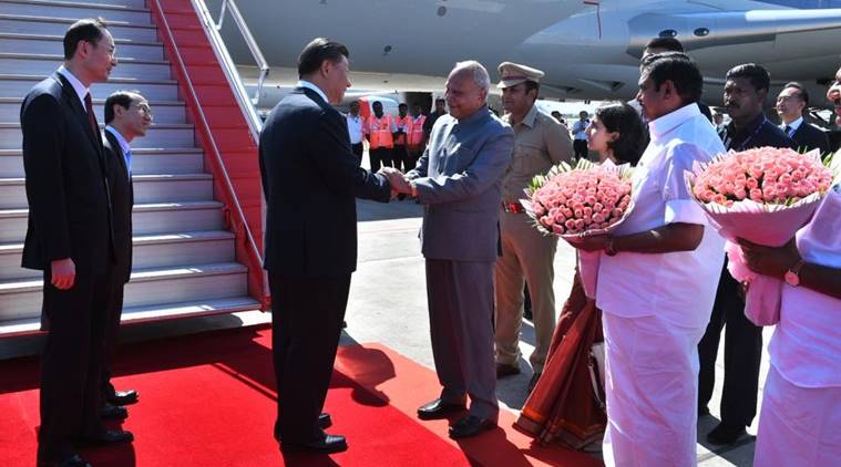 Image result for Chinese President Xi Jinping reached Mamallapuram, Summit begins