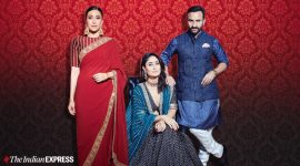 kareena kapoor, karisma kapoor, diwali, kareena kapoor diwali, karisma kapoor saif ali khan, taimur ali khan, indian express, indian express news