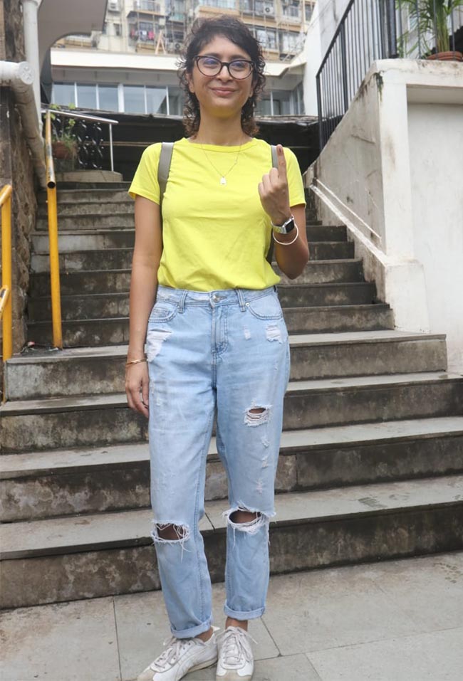 kiran rao, kiran rao voting, kiran rao maharashtra assembly elections, indian express