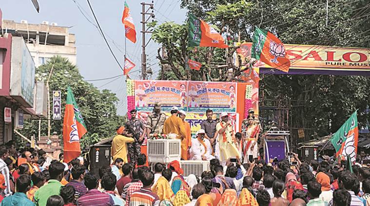kolkata city news, Gandhi Sankalp Yatra, bjp Gandhi Sankalp Yatra, tmc vs bjp, nathuram godse