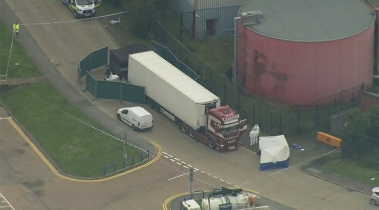 UK police say 39 bodies found in truck container near London