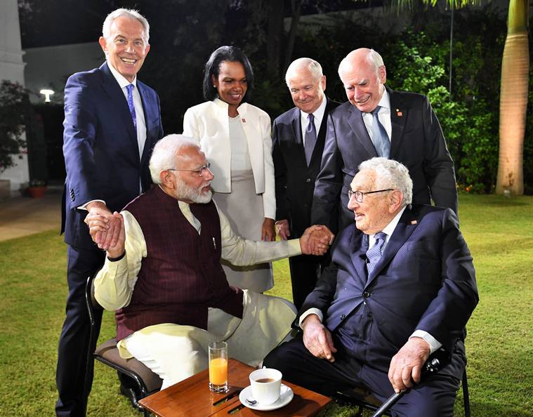 PM Narendra Modi meets JP Morgan International Council members new delhi