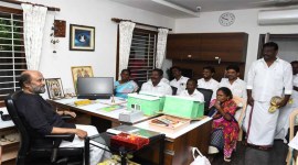 Rajinikanth, Rajinikanth politics, Rajinikanth political party, Rajini Makkal Mandram, Gaja Cyclone, Cyclone Gaja, Bharatiya Janata Party, BJP, Rajinikanth BJP, Pon Radharkrishnan, KS Alagiri, Congress, Indian Express News, Chennai News, Tamil Nadu news