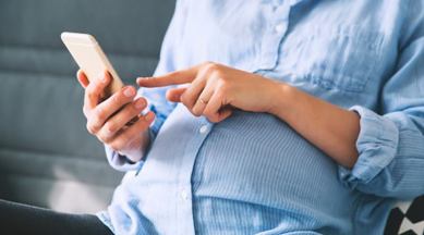 pregnancy mobile phone