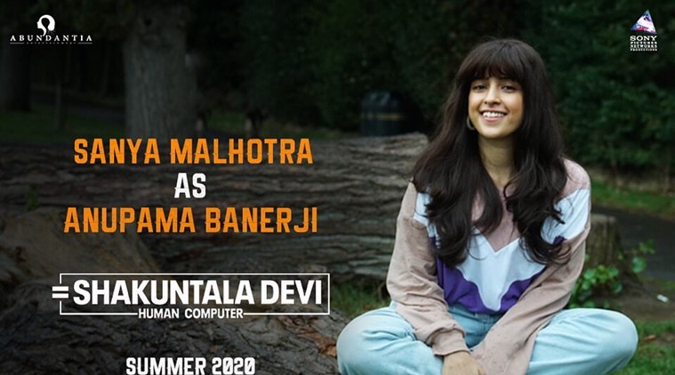 Sanya Malhotra's first look from Shakuntala Devi biopic out ...