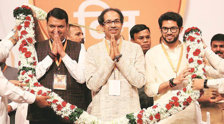 maharashtra government swearing in, maharashtra government formation, bjp shiv sena government formation, devendra fadnavis swearing in ceremony, maharashtra election results, bjp shiv sena govt formation, shiv sena, devendra fadnavis