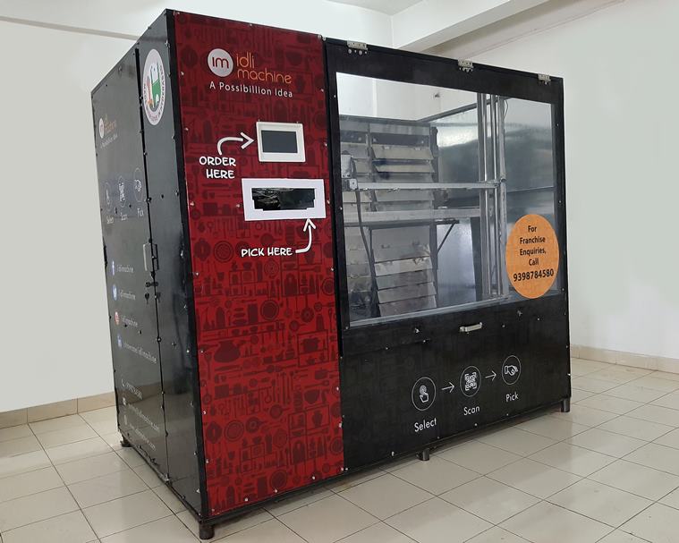 idli machine, indianexpress.com, indianexpress, Ayyappa Nagubandi, Dr Mahalakshmi Nagubandi, automation, idli breakfast, dosa, healthy brekfast option, 