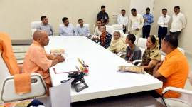 CM Adityanath sanctions Rs 15 lakh to killed Hindu outfit leader's wife