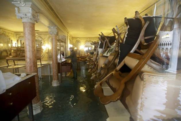 venice flood, venice water level rise, venice deluge, world news, indian express