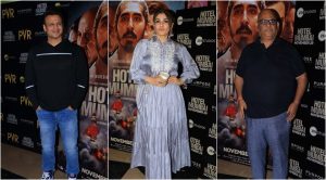 Raveena Tandon, Vivek Oberoi, Satish Kaushik and others attend Hotel Mumbai screening