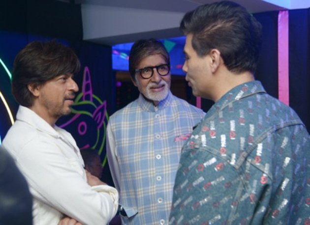 karan johar, srk and amitabh bachchan