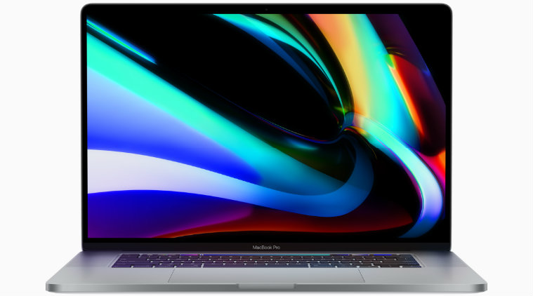 Apple's new MacBook Pro 16-inch is seen with a new keyboard. 