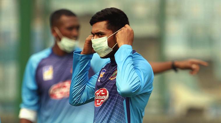 Delhi pollution, Delhi air qualtity, India Bangladesh match Delhi, Delhi India bangladesh cricket match, Bangladesh players Delhi pollution, indian express news