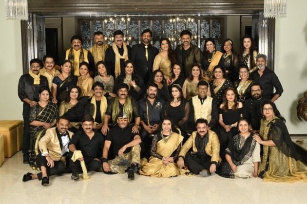 Chiranjeevi, Nagarjuna, Venkatesh, Mohanlal, Jaya Sudha, Jaya Prada, Radikaa Sarathkumar, Jagapathy Babu, Suhasini, Sumalatha, 80s reunion, 80s south indian actors, south indian actors reunion, south indian actors get together, chiranjeevi 80s party, chiranjeevi party photos