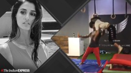Disha Patani kong vault, Disha Patani fitness, fitness goals, Disha Patani Kong Vault Parkour, kong vault benefits, what is kong vault, advanced parkour, indianexpress, indianexpress.com, fitness goals,