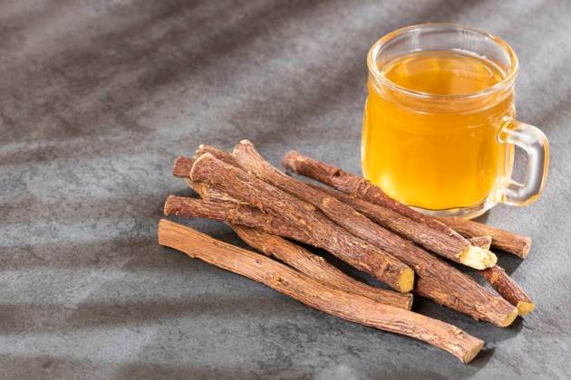 Mulethi or Glycyrrhiza glabra root