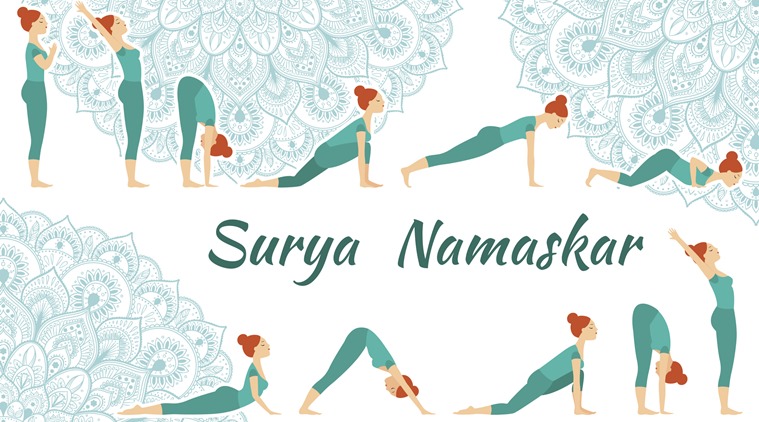 Surya Namaskar Steps to perform the exercise and health benefits