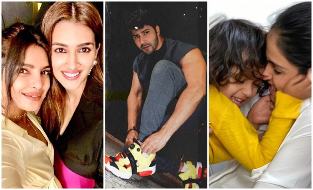 Celebrity Social Media Photos Kriti Sanon Varun Dhawan Genelia D