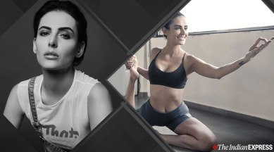 Manizeh Karimi, mandana karimi fitness, indianexpress.com, indianexpress, fitness goals, celeb fitness, Iranian actor Mandana Karimi, Mandana Karimi pics, Mandana Karimi photos yoga, Mandana Karimi gym, Bollywood Mandana Karimi,