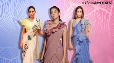 Mira Rajput Seems To Love Ruffled Saris Here S Proof Lifestyle News The Indian Express