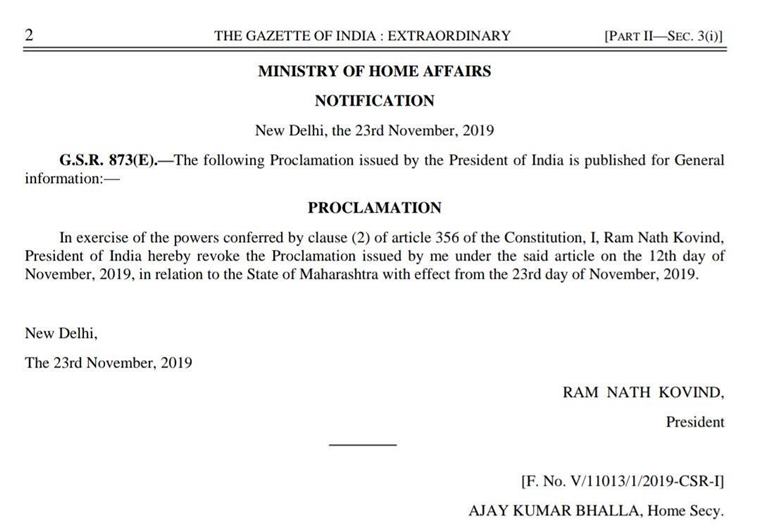 In Maha twist, Devendra Fadnavis, Ajit Pawar take oath: A timeline of events