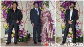 Salman Khan, Madhuri Dixit, Shahid Kapoor, Sooraj Barjatya, Barjatya son wedding reception, Sooraj Barjatya son reception, Swara Bhaskar, Tabu, Rekha, Anil Kapoor, Mahesh Bhatt, Aanand L Rai