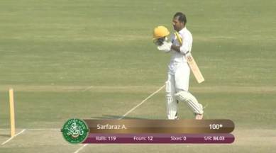 Watch: Sarfaraz Ahmed scores first-class century after five years
